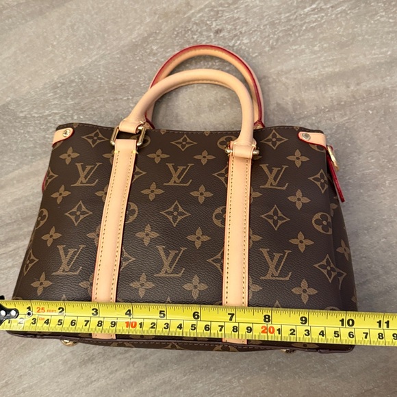 Brown and Tan Designer Tote Bag - Picture 6 of 8